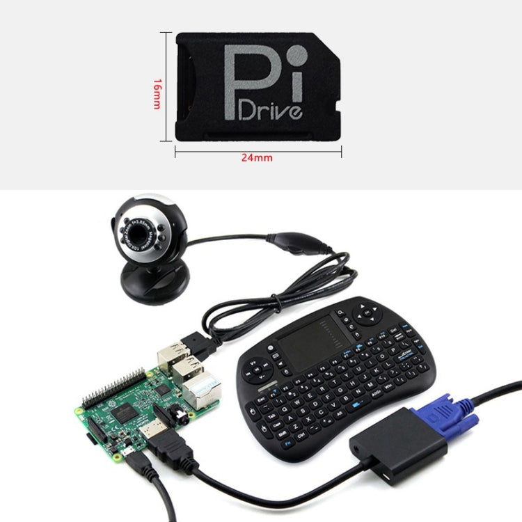 Custodia nascosta per scheda di sviluppo Raspberry Pi BASEQI da TF a scheda SD