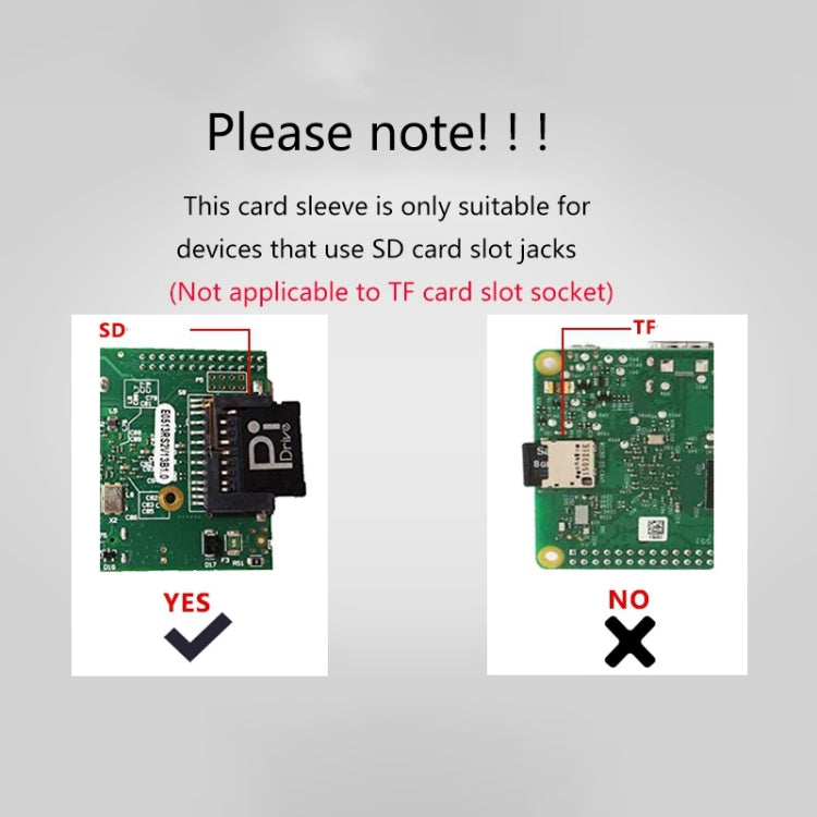 BASEQI TF to SD Card Hidden Case for Raspberry Pi Development Board