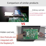 Custodia nascosta per scheda sviluppo Raspberry Pi BASEQI