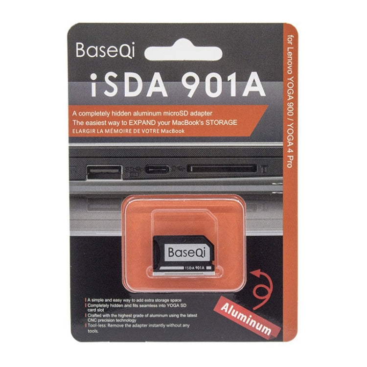 Custodia per scheda SD BASEQI nascosta in lega di alluminio per laptop Lenovo YOGA 4 Pro / 3, For Lenovo 4 Pro / 3
