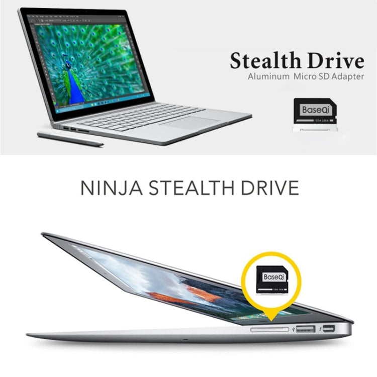 Custodia per scheda SD BASEQI nascosta in lega di alluminio per laptop Lenovo YOGA 720/710, For Lenovo YOGA 720 / 710