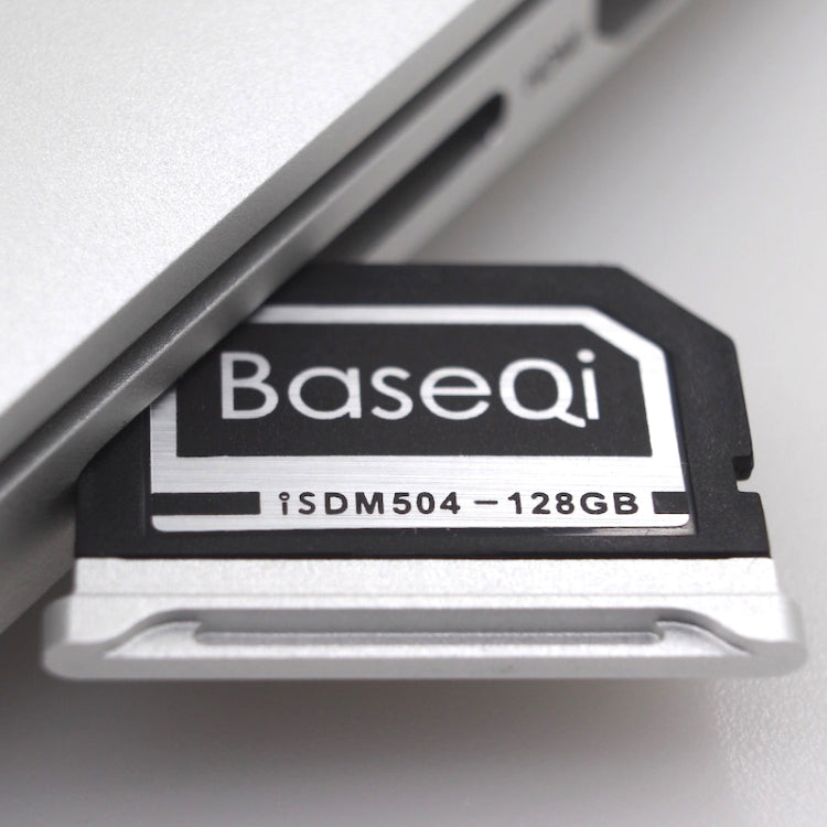 Scheda di memoria Micro SD (TF) in lega di alluminio BASEQI 503MSV da 128 GB per laptop Macbook Pro Retina da 15 pollici (2012 - 2013 inizio), For Macbook Pro Retina 15(2012-2013 Early)