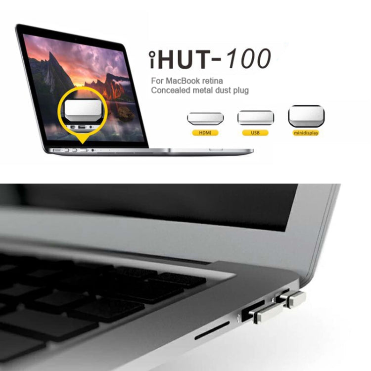Spina antipolvere in lega di alluminio per MacBook Pro Retina