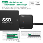 Adattatore professionale per cavo SATA a USB 3.0 Connettore espandibile per disco rigido SSD da 2,5/3,5 pollici, 2.5 / 3.5 inch