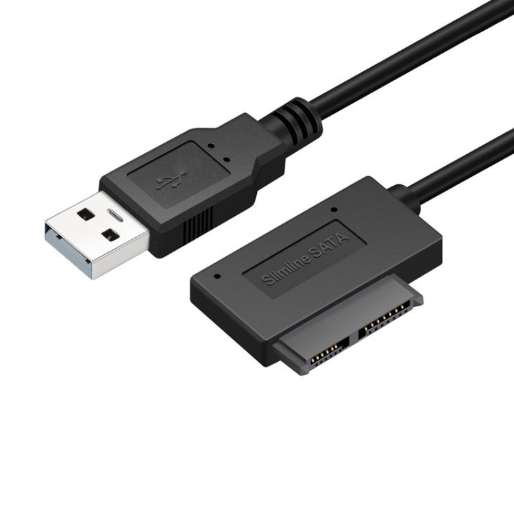 Indicatore adattatore cavo SATA slimline professionale da USB 2.0 a 7+6 pin, USB 2.0