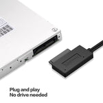 Indicatore adattatore cavo SATA slimline professionale da USB 2.0 a 7+6 pin, USB 2.0