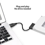 Indicatore adattatore cavo SATA slimline professionale da USB 2.0 a 7+6 pin, USB 2.0