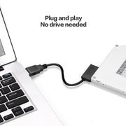 Indicatore adattatore cavo SATA slimline professionale da USB 2.0 a 7+6 pin, USB 2.0