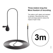 Spina audio 3,5 mm con cavo 3 metri per microfono