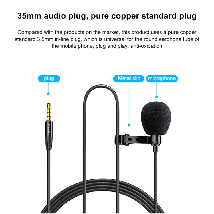 Cavo audio jack 3,5 mm 3 metri per microfono