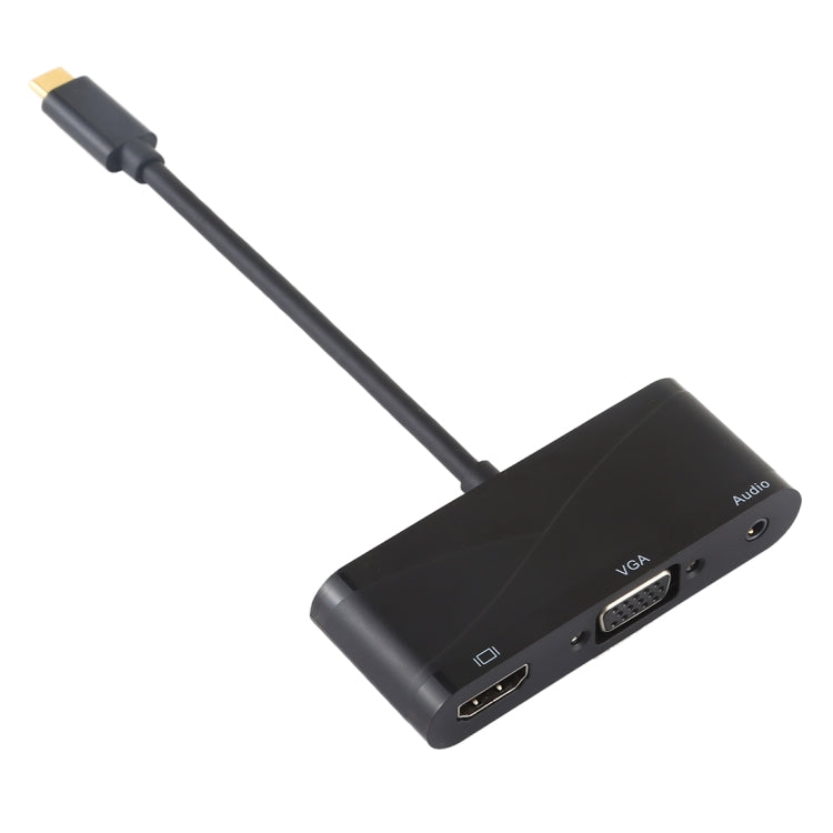 Hub USB-C con porte USB 2.0, audio, VGA e HDMI