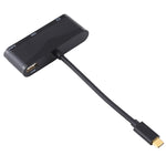 Hub USB-C con porte USB 2.0, audio, VGA e HDMI