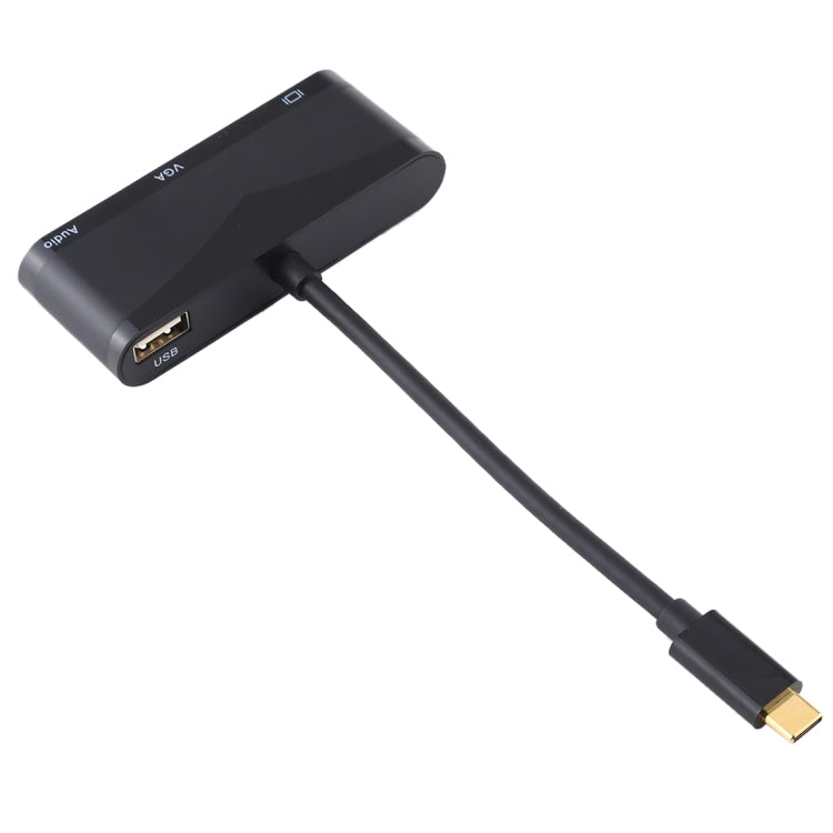Hub USB-C con porte USB 2.0, audio, VGA e HDMI
