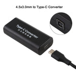 Adattatore jack alimentazione DC 4,5x3,0mm femmina a USB-C 15cm