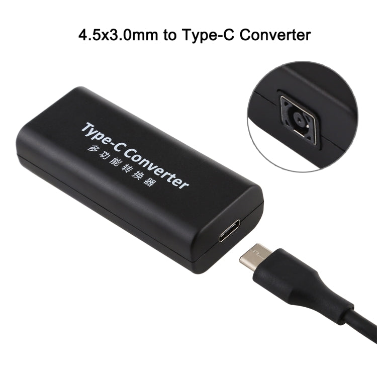 Adattatore jack alimentazione DC 4,5x3,0mm femmina a USB-C 15cm