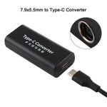 Adattatore alimentazione DC 7,9x5,5mm femmina a USB-C femmina 65W