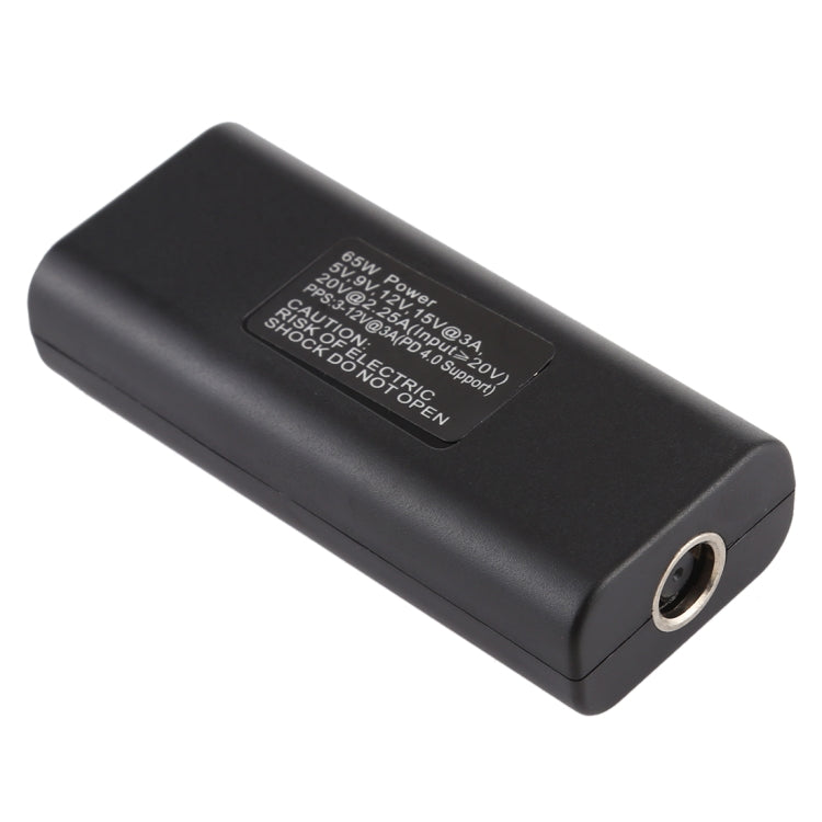 Adattatore alimentazione DC 7,4x0,6mm femmina a USB-C femmina 65W