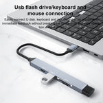 ADS-806C 5 in 1 USB-C / Tipo-C a USB 3.0 + USB-C / Tipo-C + SD/TF + USB 2.0 HUB Docking Station, 5 in 1