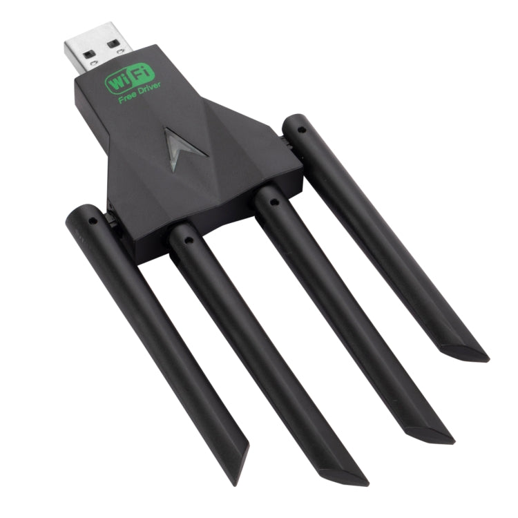 Scheda di rete wireless 5G 1300Mbps Gigabit Dual Band Driver-free USB WiFi Receiver, 1300Mbps 5G