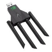 Scheda di rete wireless 5G 1300Mbps Gigabit Dual Band Driver-free USB WiFi Receiver, 1300Mbps 5G