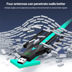 Scheda di rete wireless 5G 1300Mbps Gigabit Dual Band Driver-free USB WiFi Receiver, 1300Mbps 5G