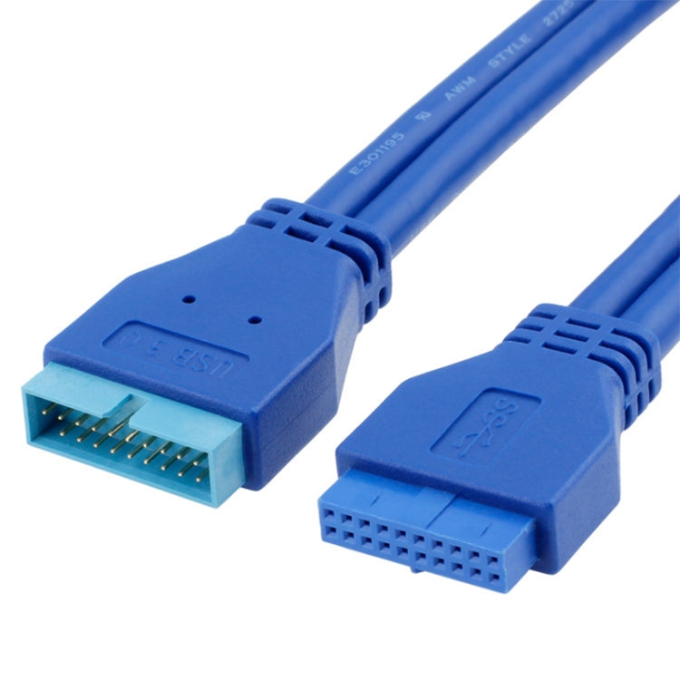 Prolunga scheda madre USB 3.0 da 20 pin femmina a maschio da 5 Gbps, lunghezza cavo: 50 cm, Female to Male