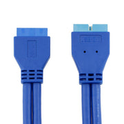 Prolunga scheda madre USB 3.0 da 20 pin femmina a maschio da 5 Gbps, lunghezza cavo: 50 cm, Female to Male