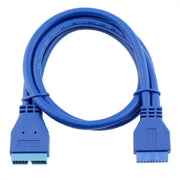 Prolunga scheda madre USB 3.0 da 20 pin femmina a maschio da 5 Gbps, lunghezza cavo: 50 cm, Female to Male