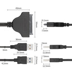 Cavo USB Easy Drive da USB 3.0 a SATA 3G, lunghezza cavo: 15 cm, USB 3.0 to SATA 3G