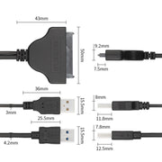 Cavo USB Easy Drive da USB 3.0 a SATA 3G, lunghezza cavo: 15 cm, USB 3.0 to SATA 3G
