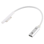 Cavo di ricarica rapida PD USB-C / Type-C femmina a 6 pin maschio per laptop per Microsoft Surface Pro 9/8/7/6/5/4/3, lunghezza cavo: 0,2 m, Pro 9 / 8 / 7 / 6 / 5 / 4 / 3 to USB-C / Type-C Female Black                                                   ...