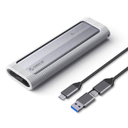Custodia SSD ORICO AXM2-G2-V1-GY-BP M.2 NVMe con custodia protettiva in silicone e custodia Type-C+USB, AXM2-G2-V1-GY-BP