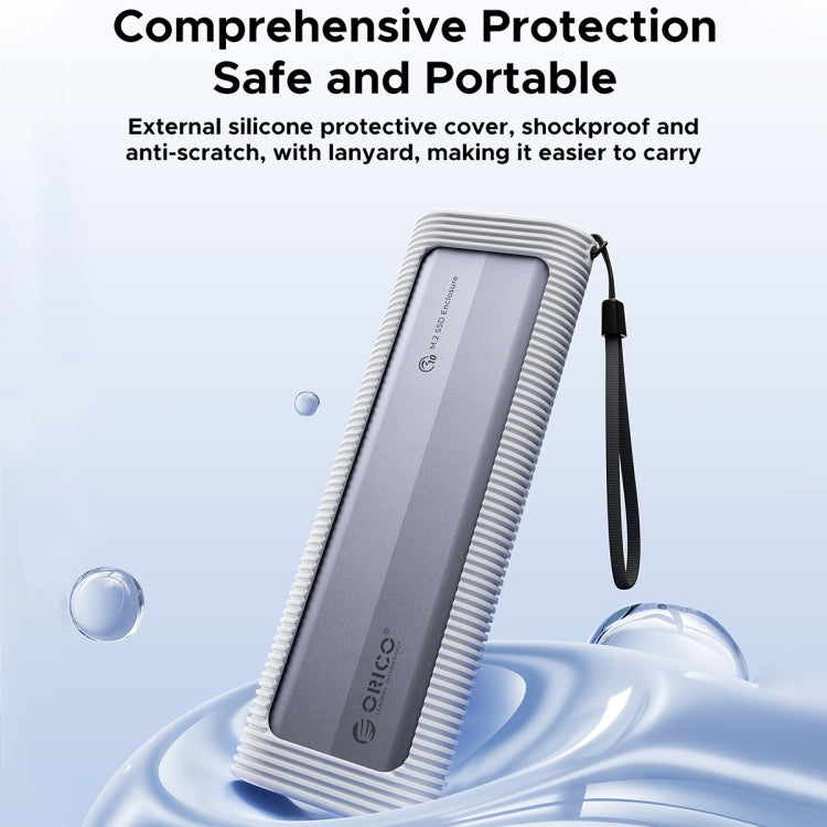 Custodia SSD ORICO M.2 NVMe con custodia protettiva in silicone