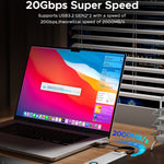 Custodia SSD M.2 ORICO con cavo Type-C 20 Gbps