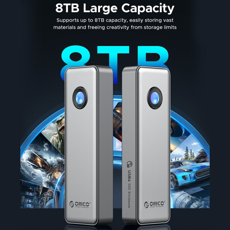 Custodia SSD M.2 ORICO con cavo Type-C 40 Gbps