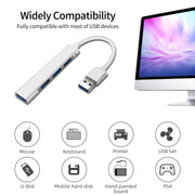 A809 Adattatore HUB splitter multifunzione da USB 3.0 x 1 + USB 2.0 x 3 a USB 3.0, A809