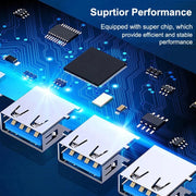 A809 Adattatore HUB splitter multifunzione da USB 3.0 x 1 + USB 2.0 x 3 a USB 3.0, A809
