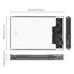 Custodia trasparente ORICO 2139C3-G2 per HDD 2,5" SATA