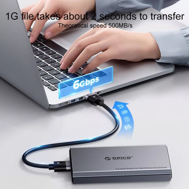 Custodia disco rigido 2,5" SATA USB-C 6TB ORICO 2518C3-G2