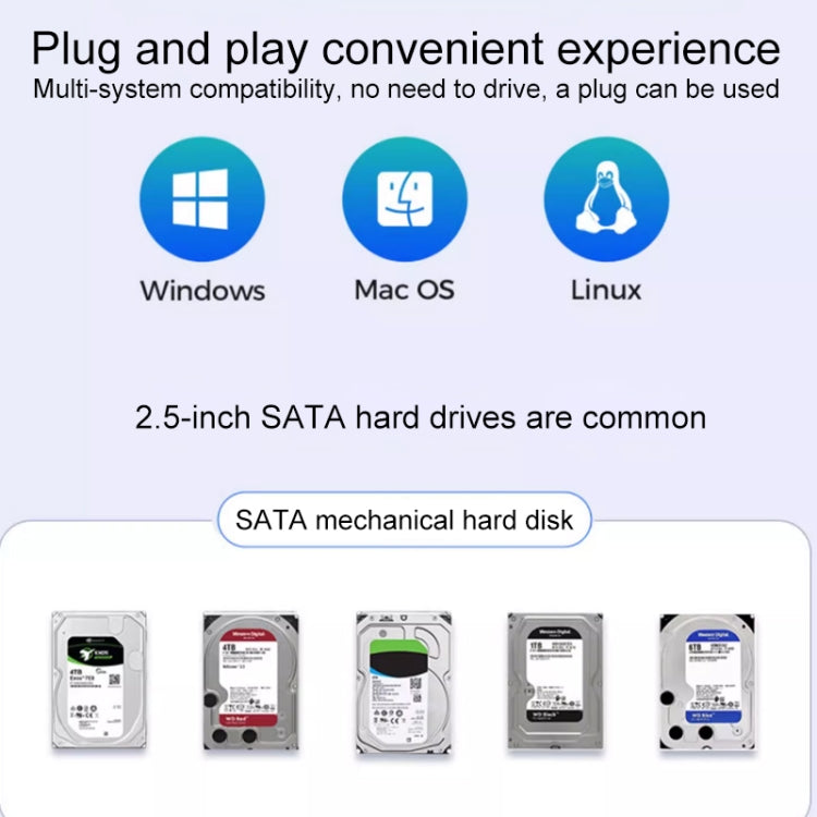 Custodia disco rigido 2,5" SATA USB-C 6TB ORICO 2518C3-G2