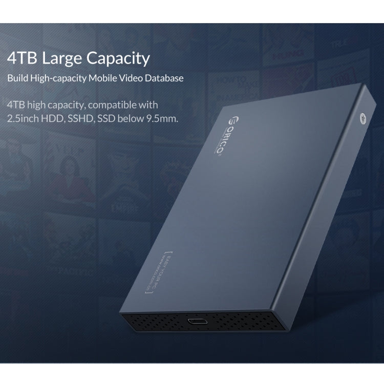 Custodia disco rigido 2,5" SATA USB-C 6TB ORICO 2518C3-G2