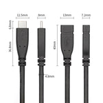 Cavo adattatore USB-C maschio a USB-C femmina Gen2 1 metro