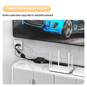 Accoppiatore di rete Ethernet con cavo splitter di rete Gigabit RJ45 3 in 1 femmina, Female 3 in 1 Gigabit