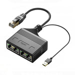 Accoppiatore di rete Ethernet con cavo splitter di rete Gigabit RJ45 4 in 1 maschio, Male 4 in 1 Gigabit
