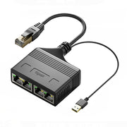 Accoppiatore di rete Ethernet con cavo splitter di rete Gigabit RJ45 4 in 1 maschio, Male 4 in 1 Gigabit
