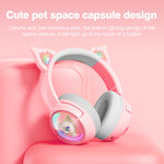Auricolare HiFi Bluetooth wireless USB-C / Type-C RGB B5 Cat Ear Design