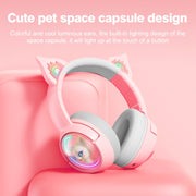 Auricolare HiFi Bluetooth wireless USB-C / Type-C RGB B5 Cat Ear Design