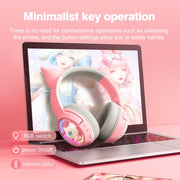 Auricolare HiFi Bluetooth wireless USB-C / Type-C RGB B5 Cat Ear Design