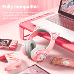 Auricolare HiFi Bluetooth wireless USB-C / Type-C RGB B5 Cat Ear Design