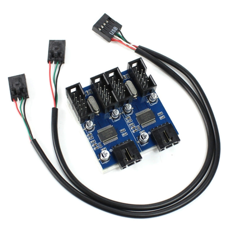 Scheda cavo di prolunga USB 9 pin maschio da 1 a 4 femmina